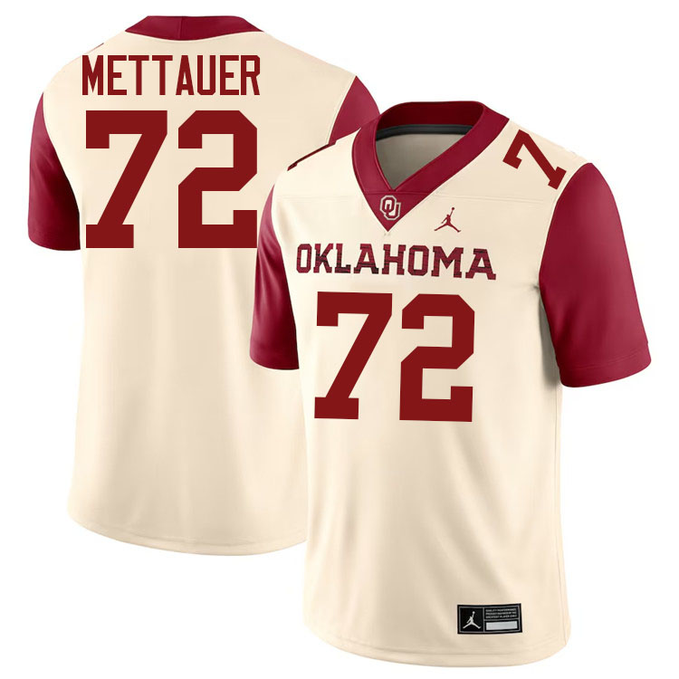 McKade Mettauer Oklahoma Sooners Jersey,Oklahoma Sooners Football Uniforms,Jersey-Cream